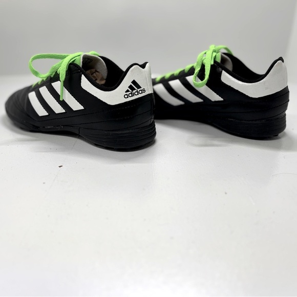 Adidas Unisex Youth Goletto V TF Soccer Cleats Blk/Wht/Neon BB4837 Sz 3 - Picture 4 of 8